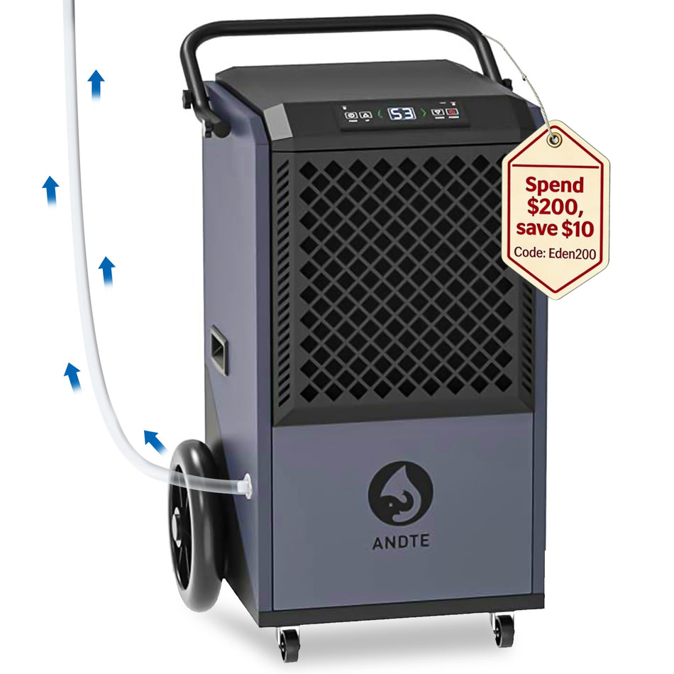 305 pt. 9,000 sq.ft. Bucketless Commercial and Industrial Dehumidifier