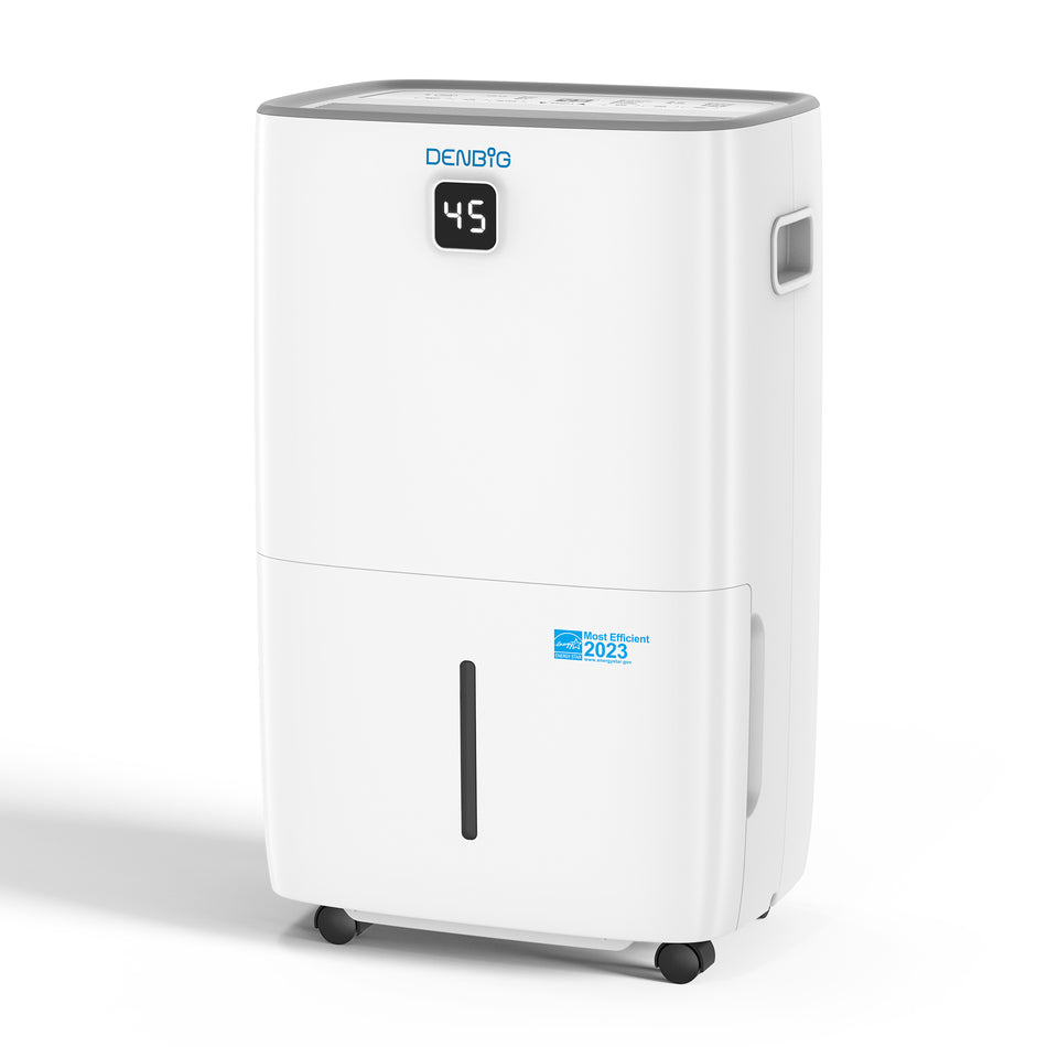 35 pt. 2500 sq.ft. Dehumidifier in White with Bucket and Drain Hose for Basement, Garage and Damp Rooms, ENERGY STAR