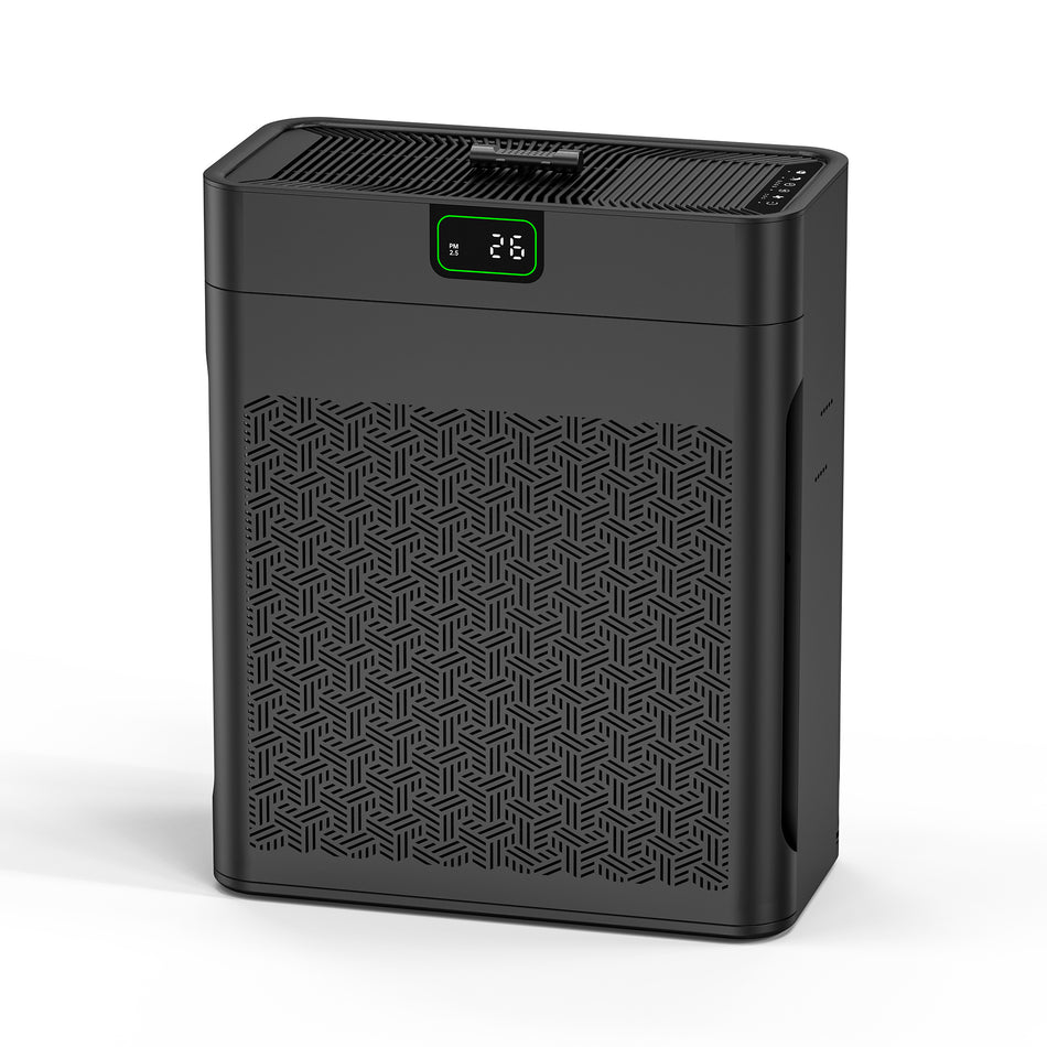 1100 sq. ft. H13 HEPA Personal Air Purifier in Black, with PM2.5 Sensor, 25dB Sleep Mode, Activated Carbon, Ozone-Free