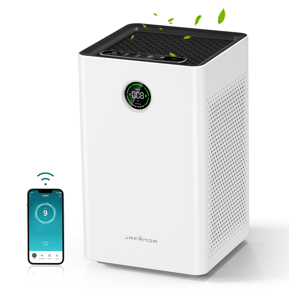 2050 sq. ft. True HEPA 13 Room Air Purifier in White, Activated Carbon, Odor Remove, 20dB Quiet, APP Control Energy Star