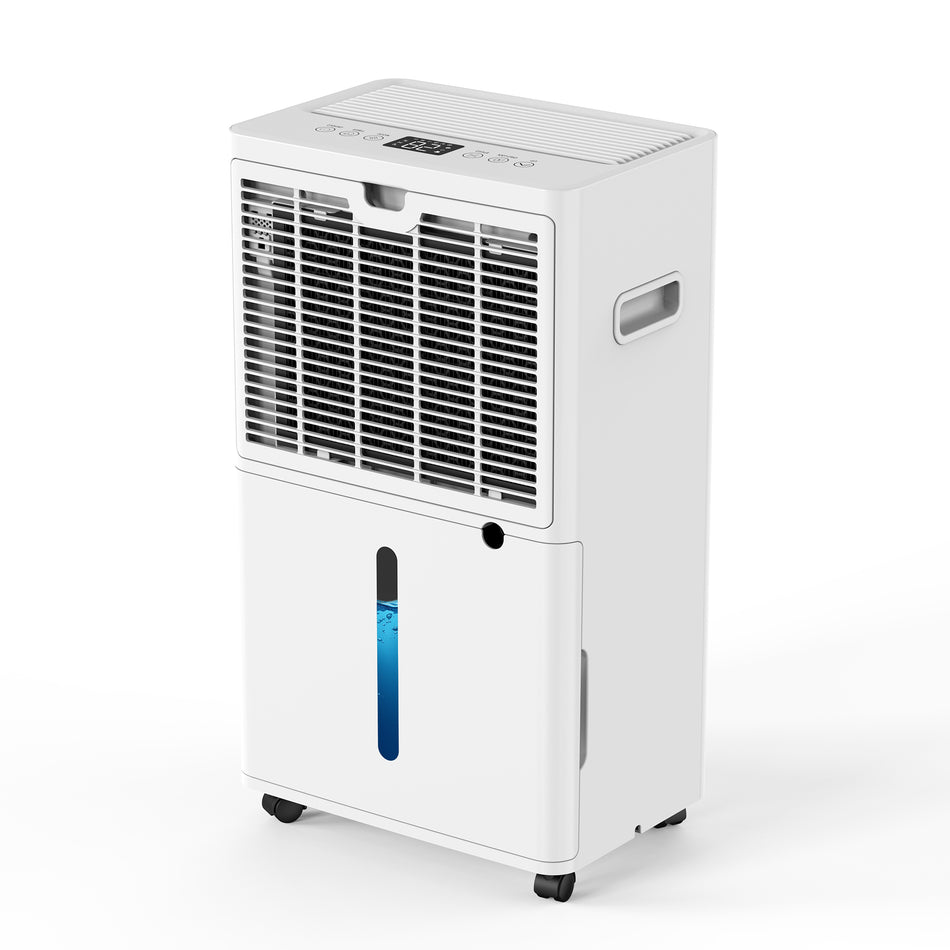 Large Room Dehumidifier For Basements , Bathrooms , Crawlspaces White