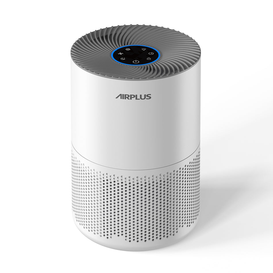 1200 sq. ft. True H13 HEPA True Personal Room Air Purifier in Whites, 99.97% Cleaner, 153 CFM, Sleep Mode, Kid Lock