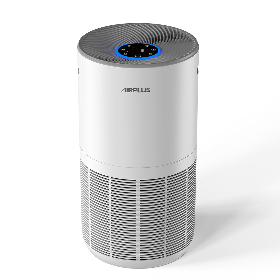 3000 sq. ft. H13 HEPA True Personal Room Air Purifier in White, 99.97% Cleaner, 270 CFM, PM2. 5 Air Quality Indicator