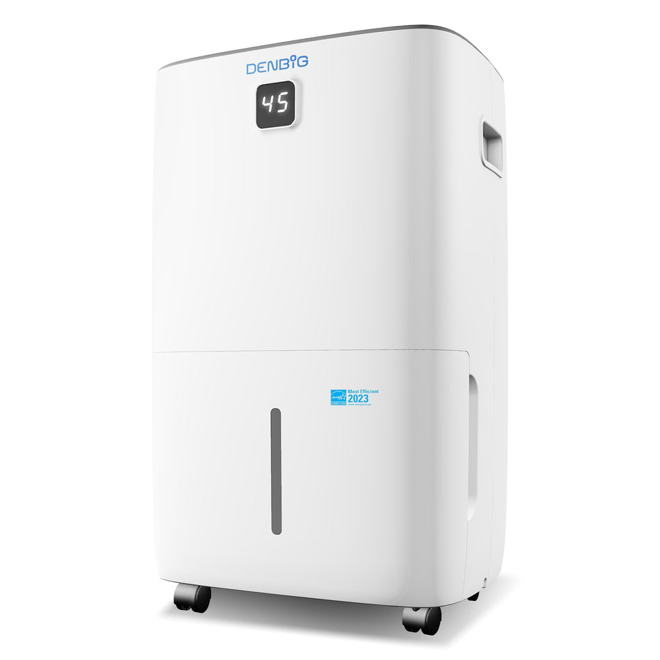 35 pt. 2500 sq.ft. Dehumidifier in White with Bucket and Drain Hose for Basement, Garage and Damp Rooms, ENERGY STAR