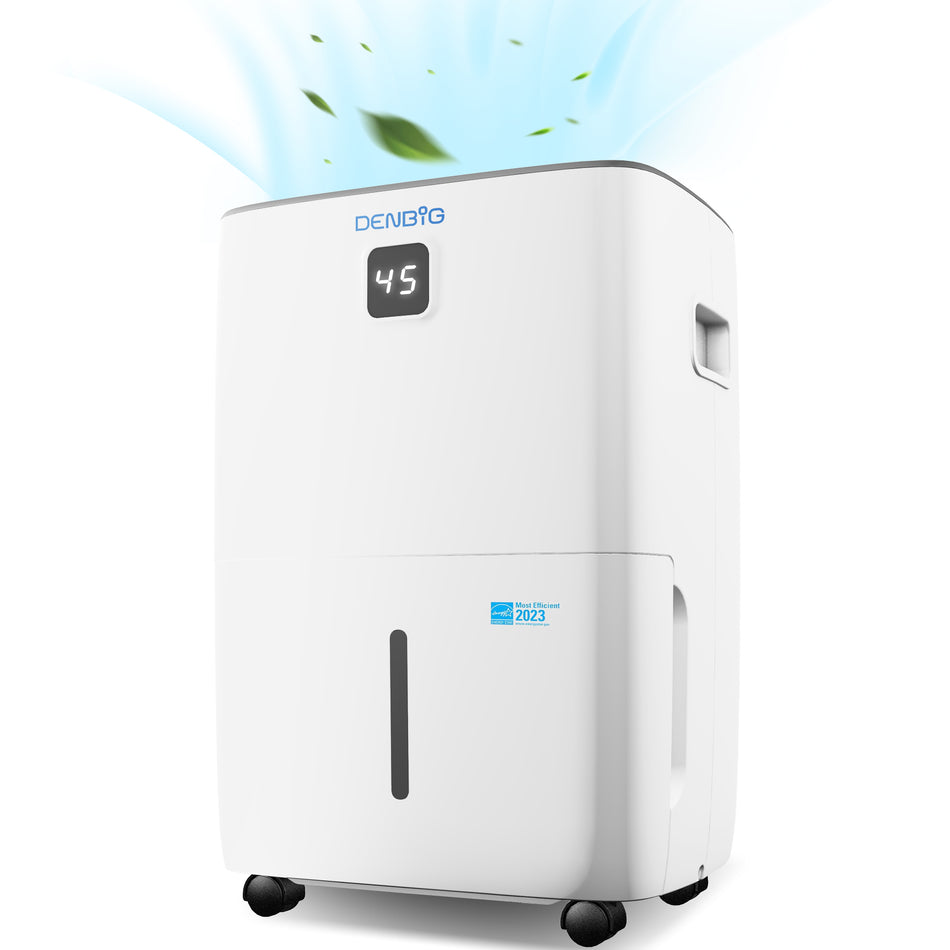 35 pt. 2500 sq.ft. Dehumidifier in White with Bucket and Drain Hose for Basement, Garage and Damp Rooms, ENERGY STAR