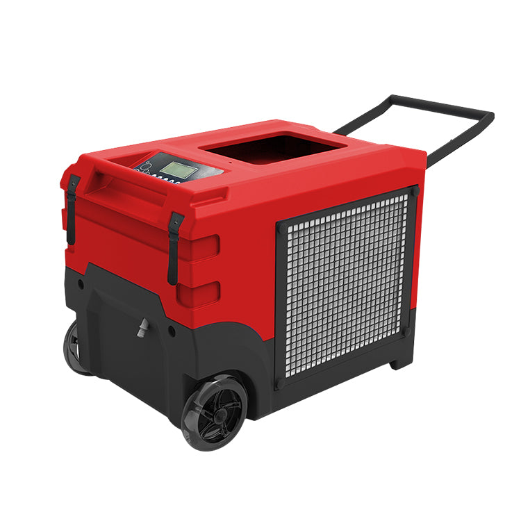 268 pt. 3,200 sq. ft. Commercial Dehumidifier in Red, Industrial Dehumidifier with Pump for Crawlspace, Basement