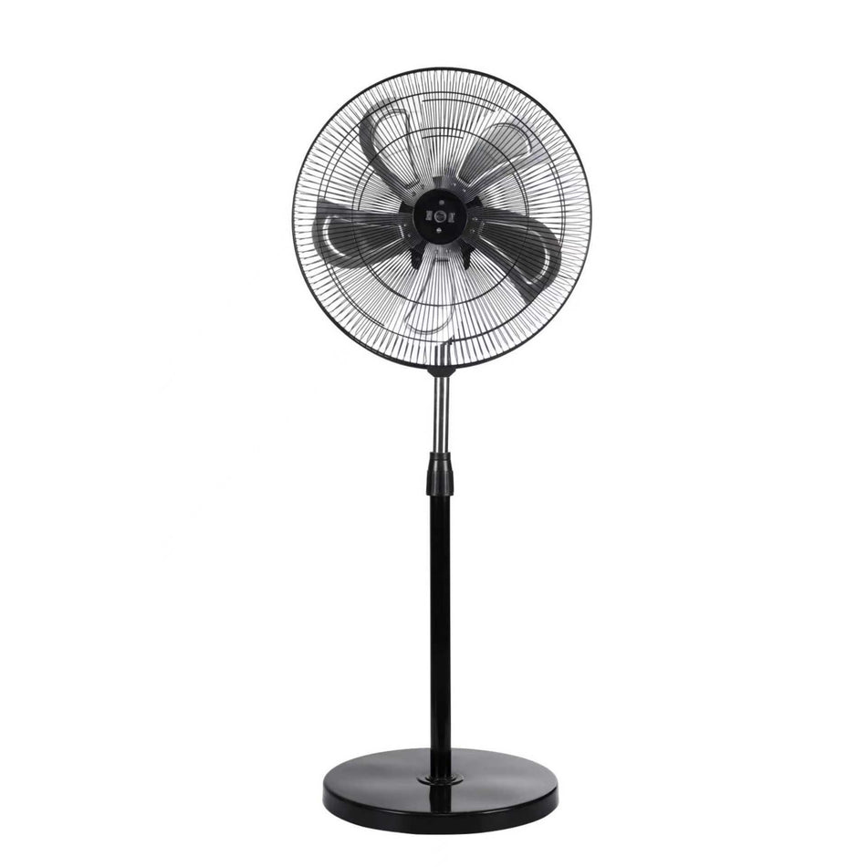 20 in. 5-Speed Pedestal Fan in Black, with 90° Auto Oscillation, with High Velocity, Adjustable Pole Height