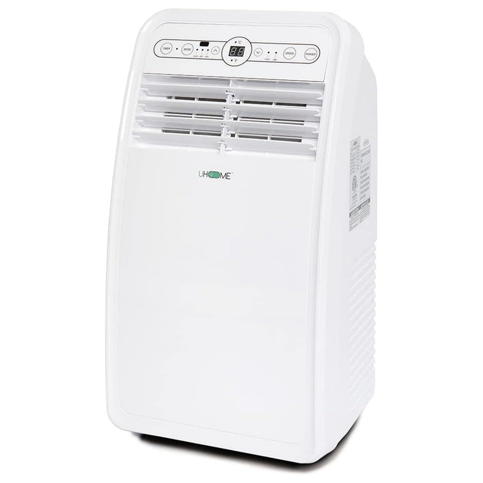 4,350 BTU (DOE) Portable Air Conditioner Cools 200 Sq. Ft. with Dehumidifier with Remote in White, 55dB Low Noise