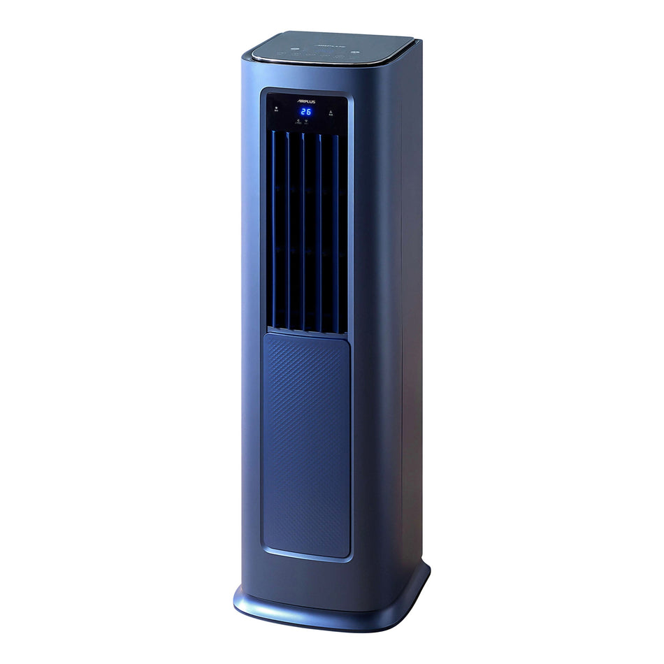 7,800 BTU (DOE) 7,00 Sq. Ft. Portable Air Conditioner Cools and 1100W Heater with Remote in Blue, Over Heat Protection