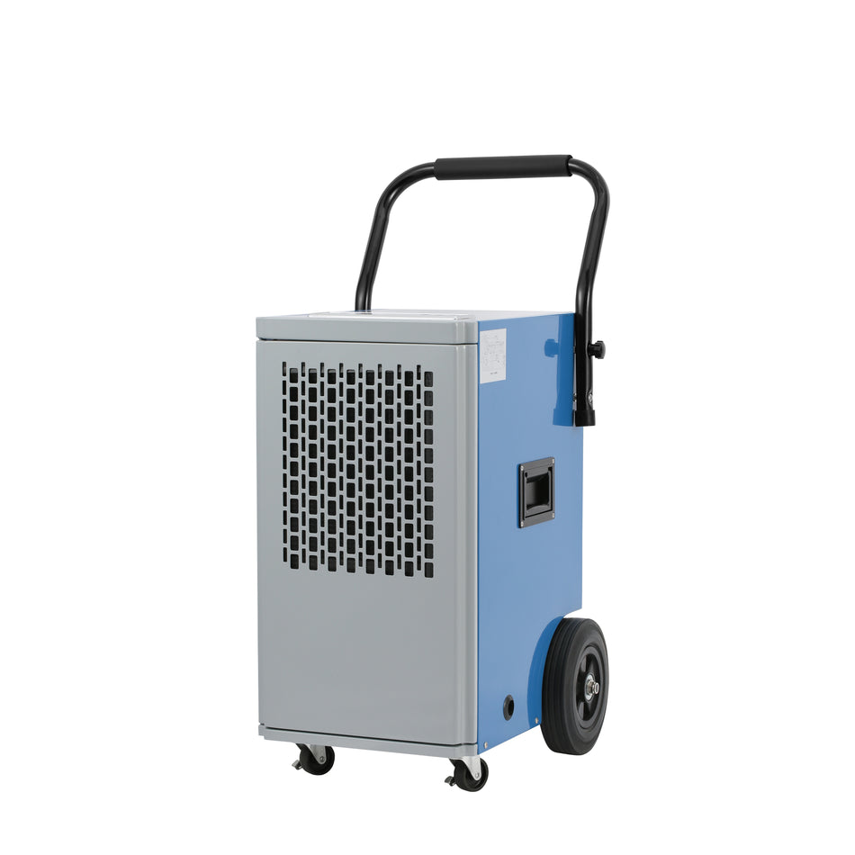 160 Pints/Day Commercial-Grade Portable Restoration Dehumidifier, with Heavy Duty, Water Damage Restoration, for Large Spaces, Basement, Warehouse