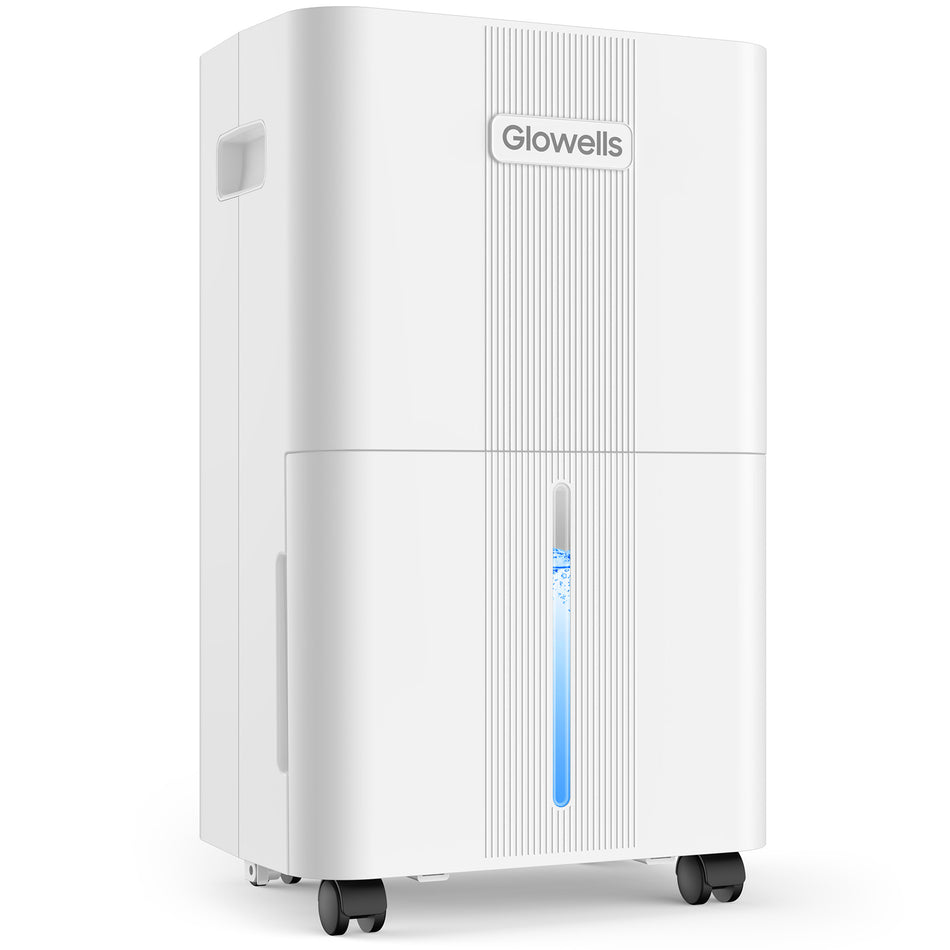 21 pt. up to 2,500 sq. ft. Dehumidifier with 0.53 Gal Bucket and Continuous Drain in. White
