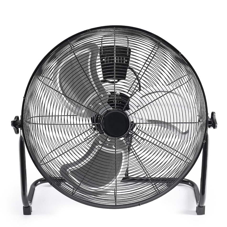 18'' 3-Speed 2661 CFM Industrial High-Velocity Floor Fan with 120° Adjustable Tilt & Carry Handle