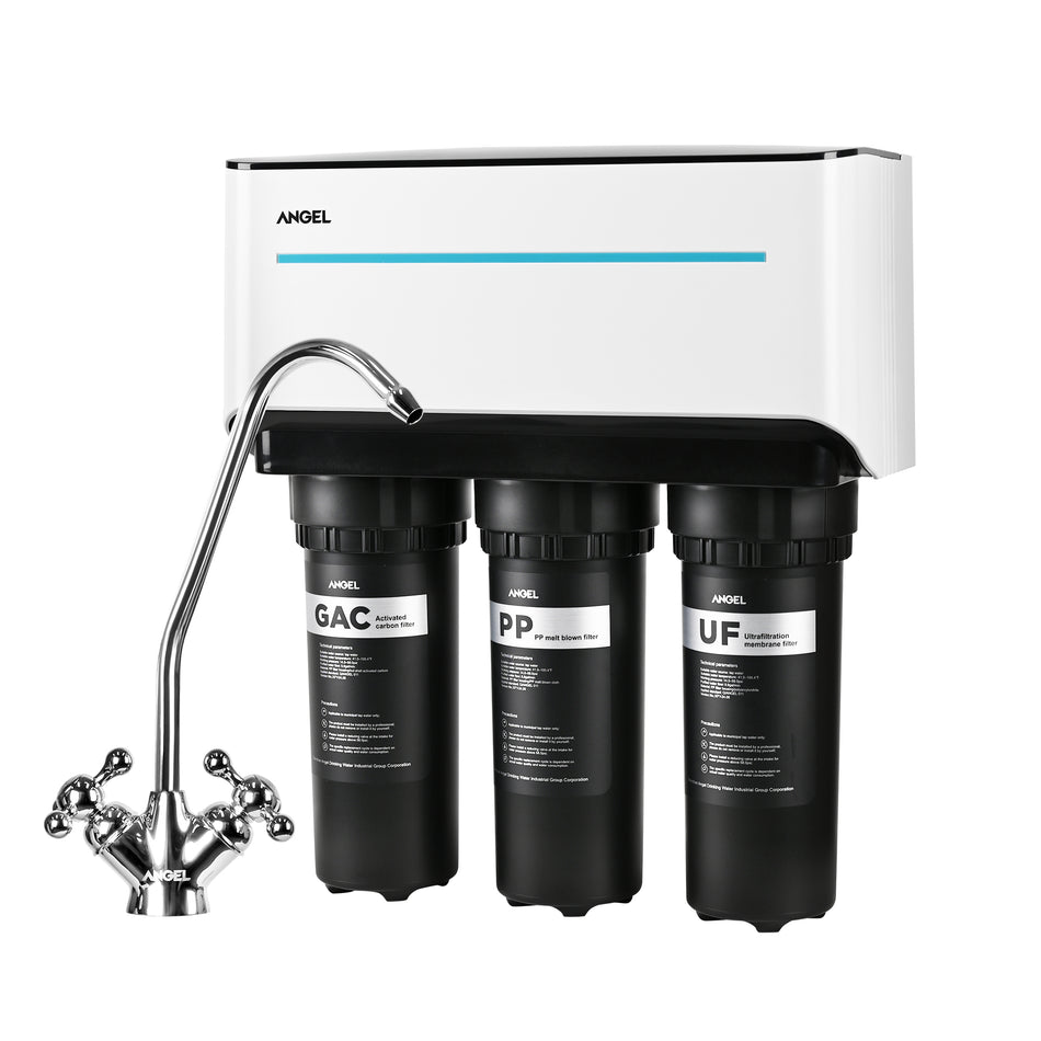 5-Stage 50 GPD Under-Sink Reverse Osmosis Water Filtration System, Reduces Particulates, Chloramine, Chlorine