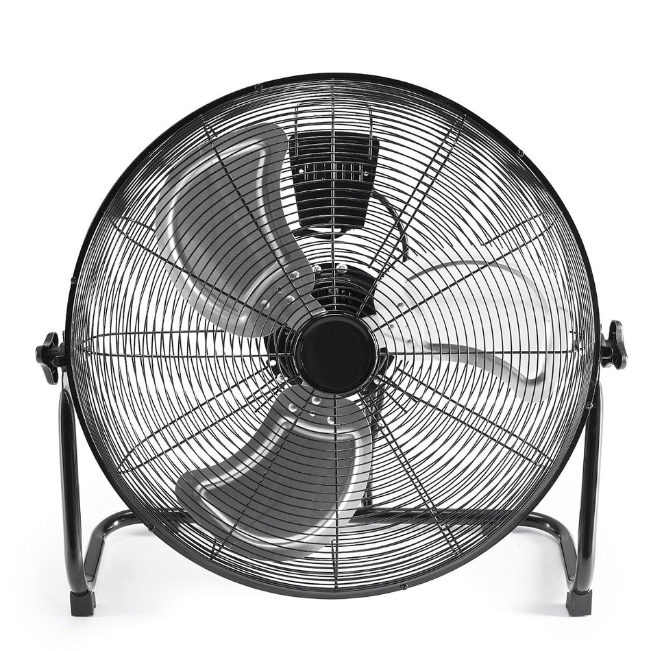 20'' 3-Speed 3522 CFM Industrial High-Velocity Floor Fan with 120° Adjustable Tilt & Carry Handle
