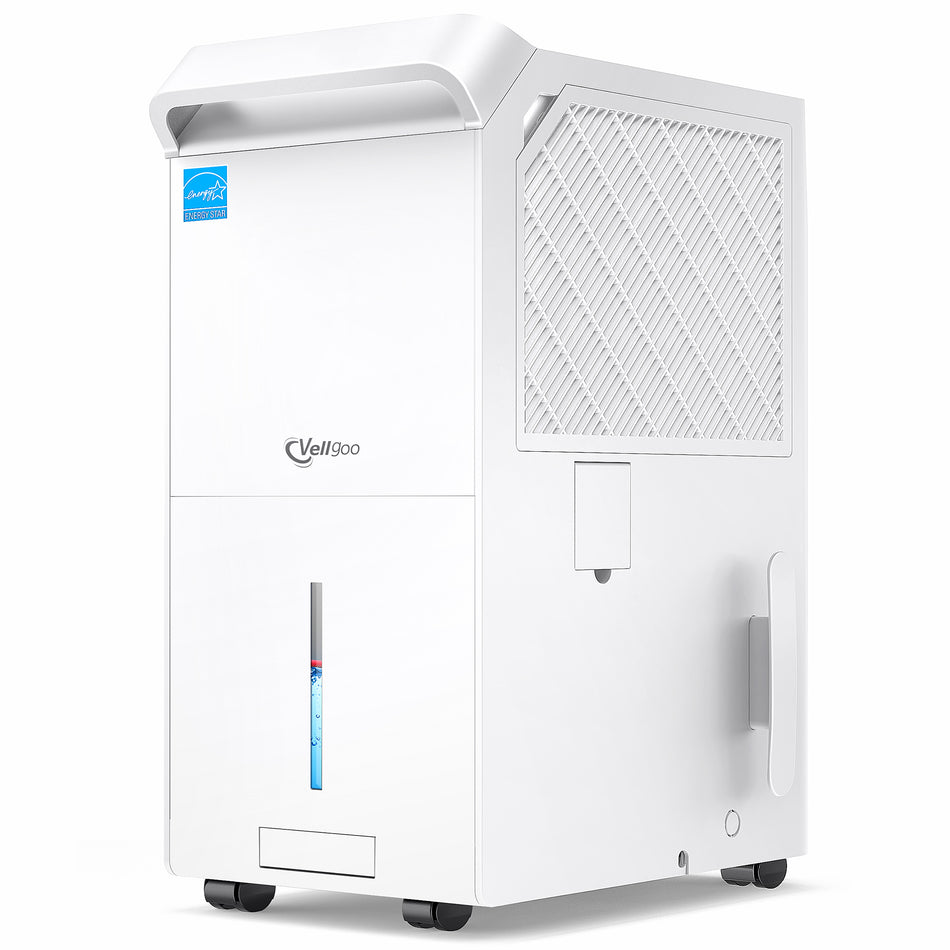 140 Pint, 6000 sq. ft. ENERGY STAR Most Efficient 2025 Dehumidifier for Basement & Large Spaces in White with Pump & Gravity Drain Hose, Washable Filter, 24-Hour Timer, Child Lock