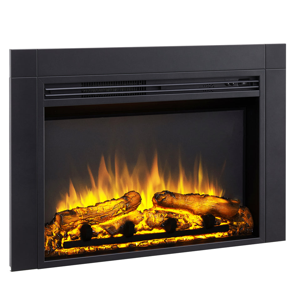 32 in. Electric Fireplace Insert, Remote Control