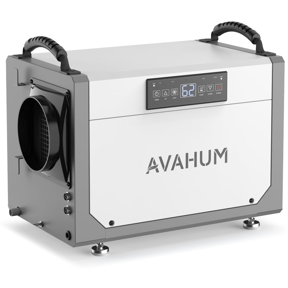 113 Pint Quiet Dehumidifier with Pump, with 6000 Sq. Ft., Auto Defrost, Memory Starting