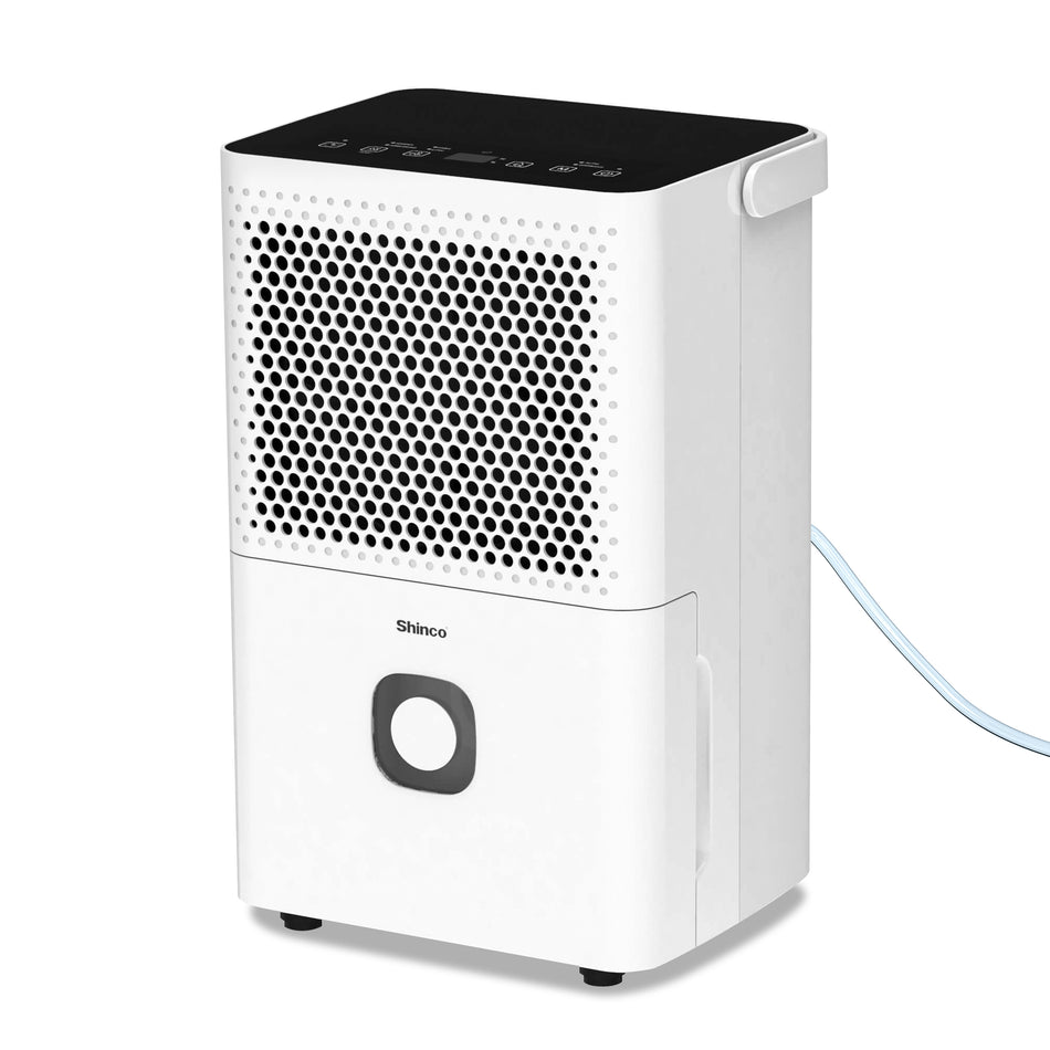 30 pt. 1,500 sq.ft. Portable Dehumidifier in White with Auto Defrost, Activated Carbon Filter, Timer, Automatic Shutoff