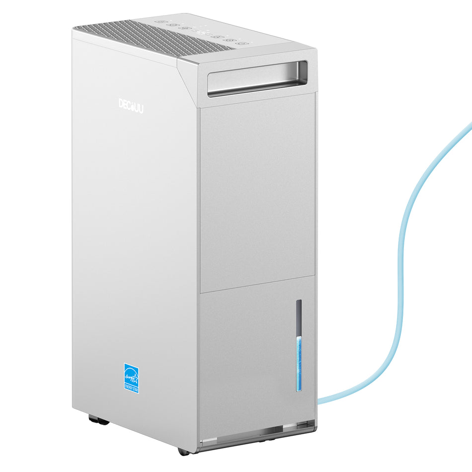 100 pt. 5000 sq. ft. Dehumidifier with Bucket, Pump, Smart Control, and All-Copper Coils in. White