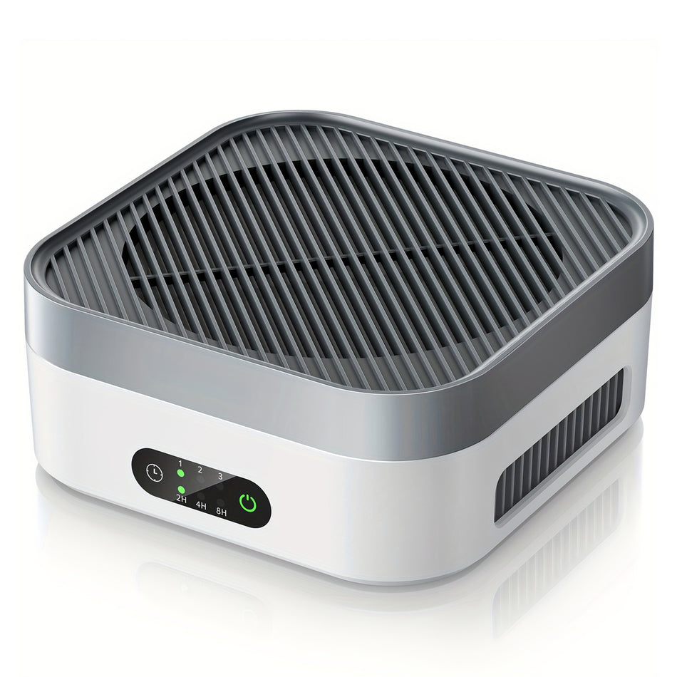 600 sq. ft. HEPA Personal Air Purifier in White, with 8H Timer, 3-level Speed, Low Noise, Replaceable Filter
