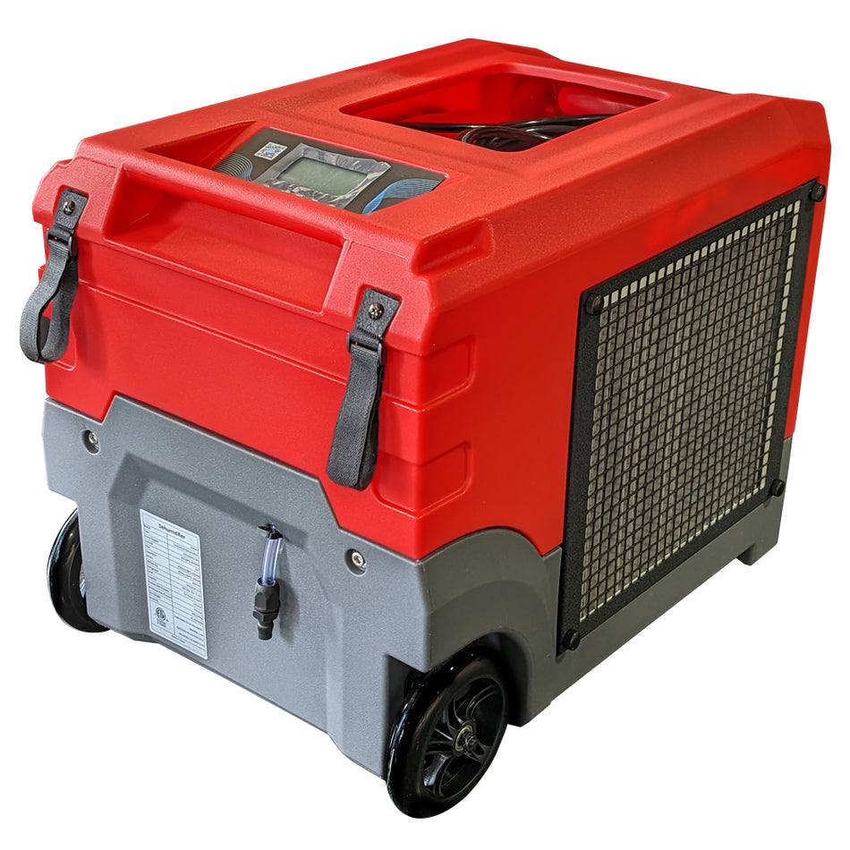 268 pt. 3,200 sq. ft. Commercial Dehumidifier in Red, Industrial Dehumidifier with Pump for Crawlspace, Basement