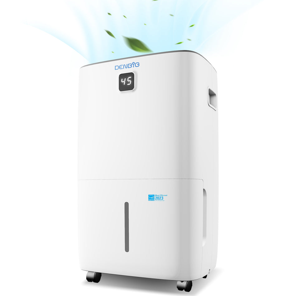 35 pt. 2500 sq.ft. Dehumidifier in White with Bucket and Drain Hose for Basement, Garage and Damp Rooms, ENERGY STAR