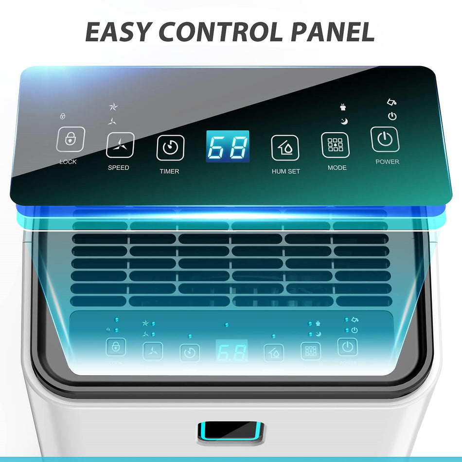 30 Pt. 2000 Sq. Ft. Dehumidifier in White with Automatic Defrost & Timer
