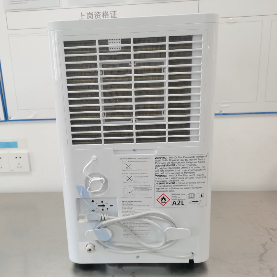 150 pt. 5,000 sq. ft. Dehumidifier with Pump, 3-Modes, 24-Hour Timer, and Auto Defrost in. White