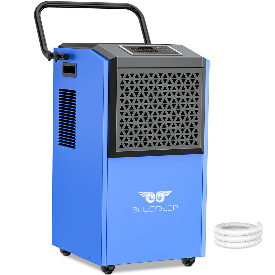 158 Pint Commercial Dehumidifier for Basement, Garage & Warehouse – Up to 6,000 Sq.Ft, Built-in Pump, Auto Defrost, 24H Timer
