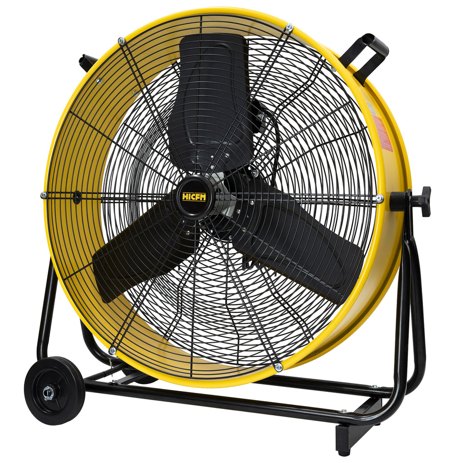 24 in. 2 Speeds Portable High Velocity Drum Fan with Powerful 1/3 HP TEAO Enclosure Motor