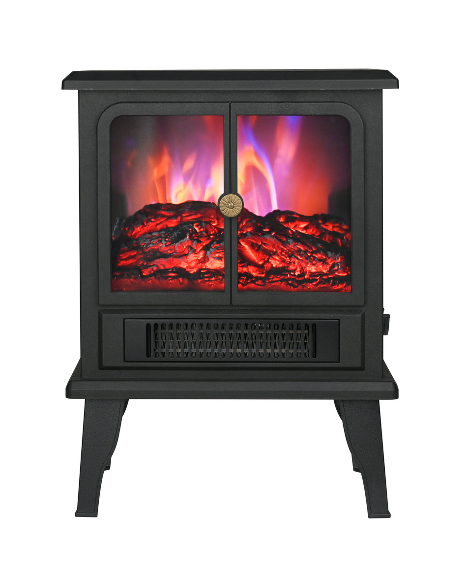 1500-Watt 18.9 in. Electric Black Infrared Space Compact Heater with Adjustable Thermostat, Convection