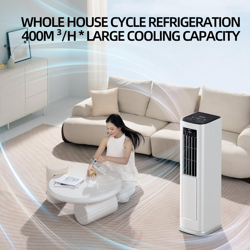 3500 BTU (DOE) 115-Volt Vented Medium Room Portable Air Conditioner with Heater, Remote Included