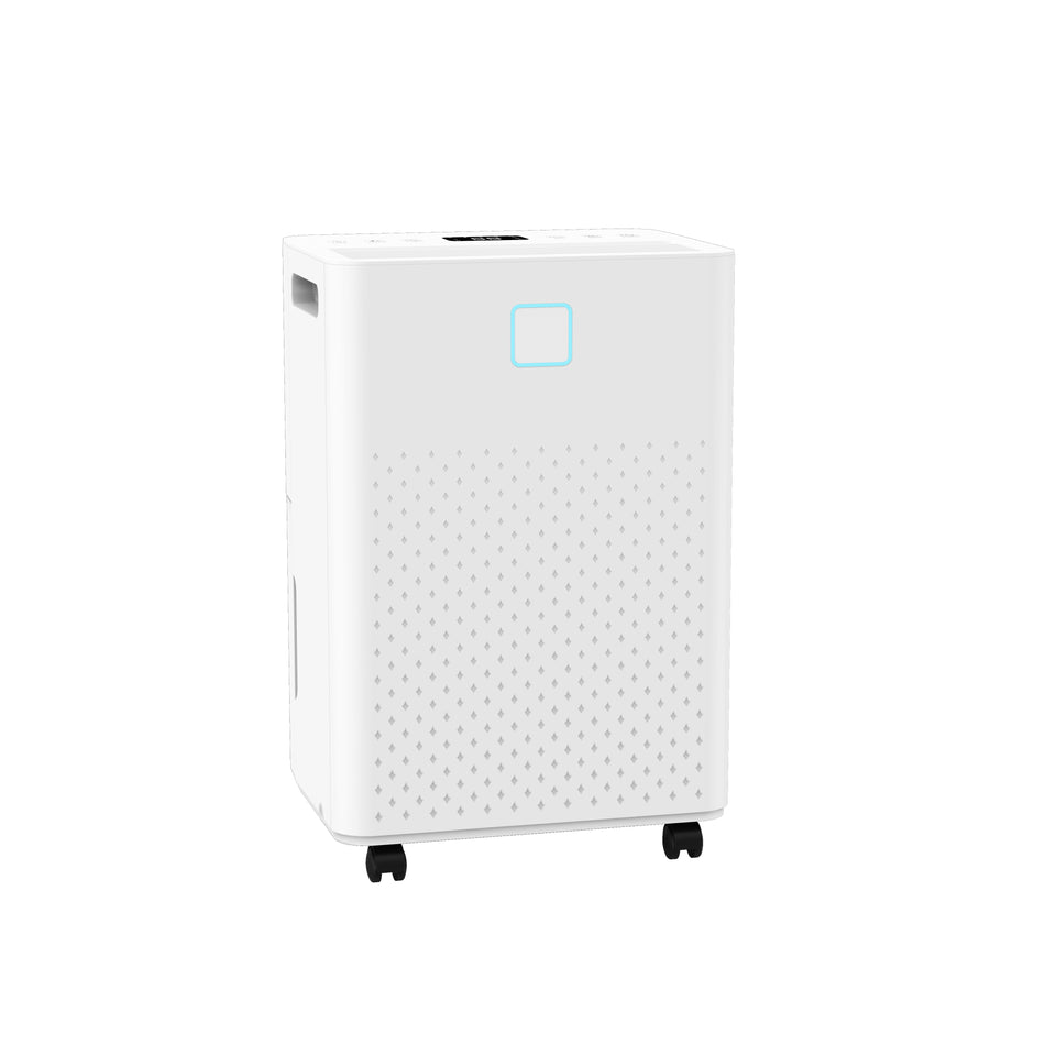 21 pt. 2,000 sq. ft. Portable Dehumidifier for Home with Drain Hose, Bucket in White, Cloth Dry, CONT Run, Sleep Mode