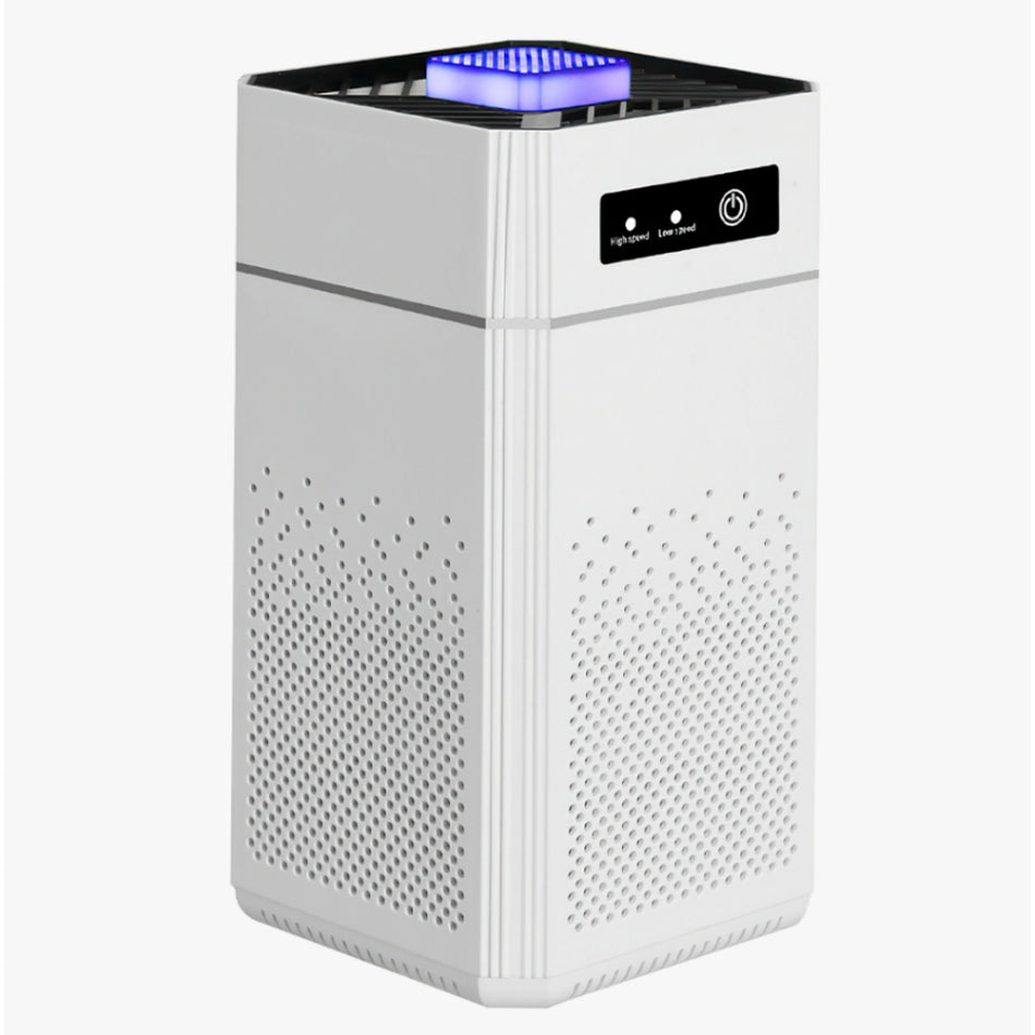 900 sq. ft. HEPA Room Air Purifier in White with Activated Carbon, for Odor, Pet Fur, Smoke Removal, 20dB Sleep Mode