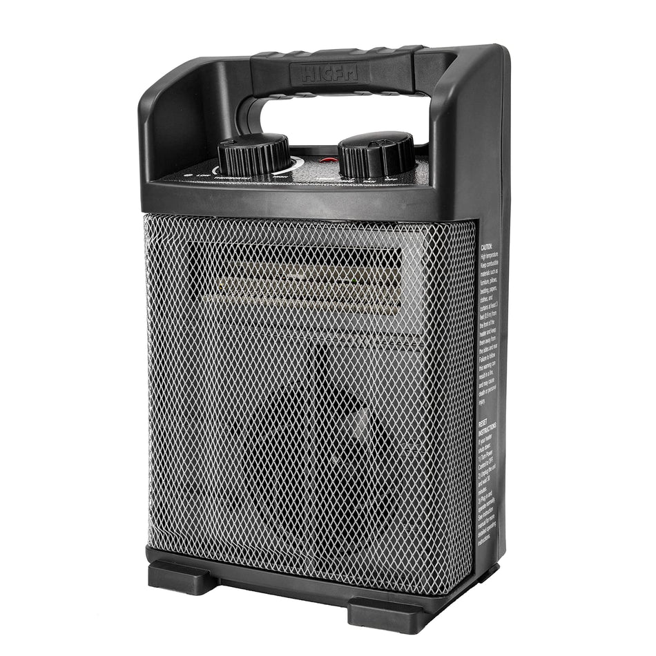 1500-Watt 14 in. Electric Convection Fan Space Heater with Thermostat