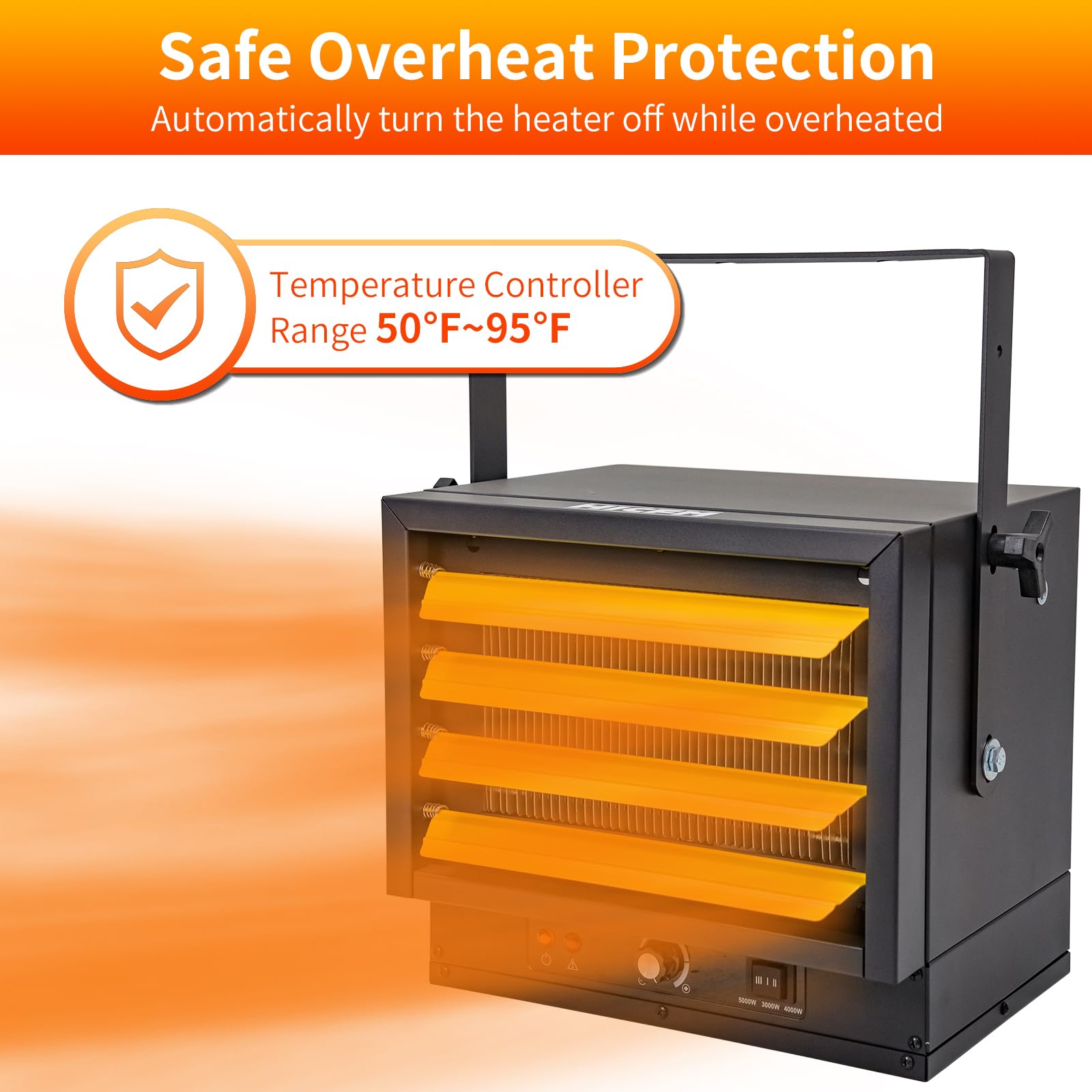 5000-Watt Electric Garage Heater Micathermic Space Heater – EdenDirect