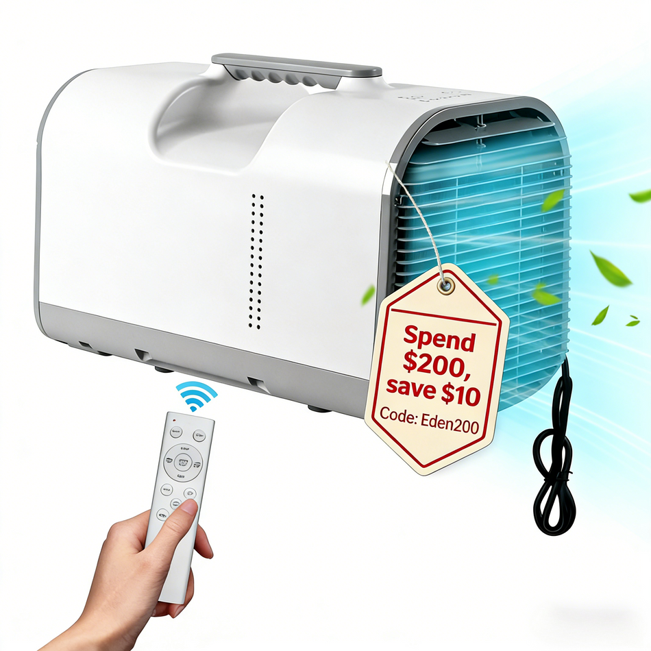 4,500 BTU Portable Air Conditioner Cools 150 Sq. Ft. in Gray with Dehumidifier, Remote Control and LED Touch Screen