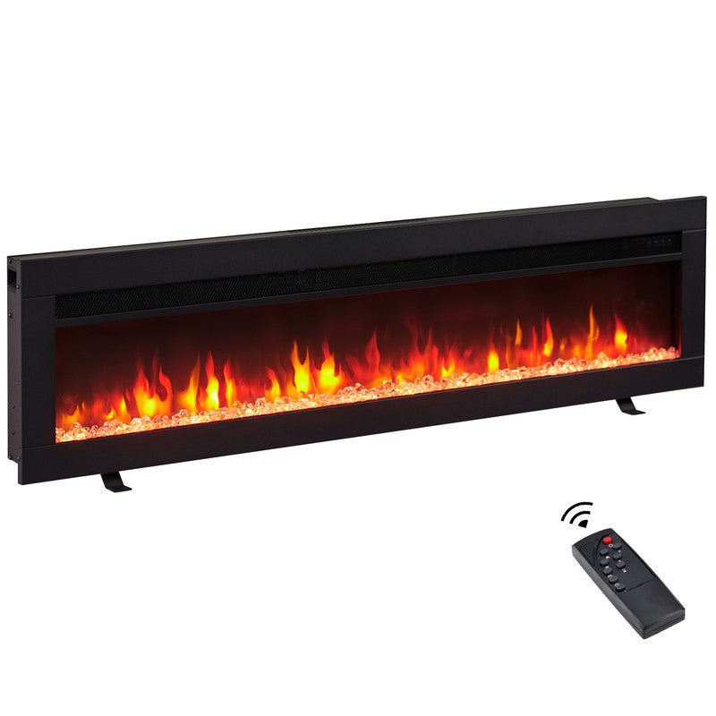 50 in. Freestanding and Wall Mounted Electric Fireplace