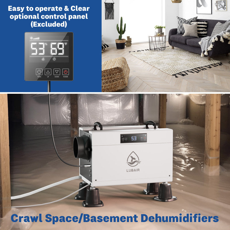 145-Pint 6000 sq. ft. Bucketless Commercial Dehumidifier with Drain Hose