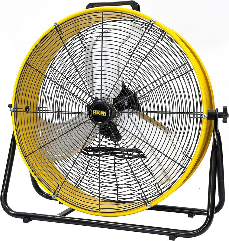 24 in. 3 Speeds Portable High Velocity Drum Fan with Powerful 1/3 HP Motor