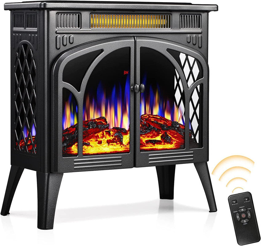23.46-in W Infrared Quartz Electric Fireplace