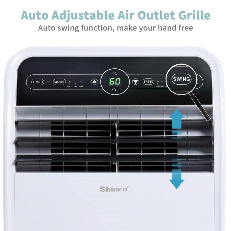 7,800 BTU DOE Portable Air Conditioner Cools 400 sq.ft.